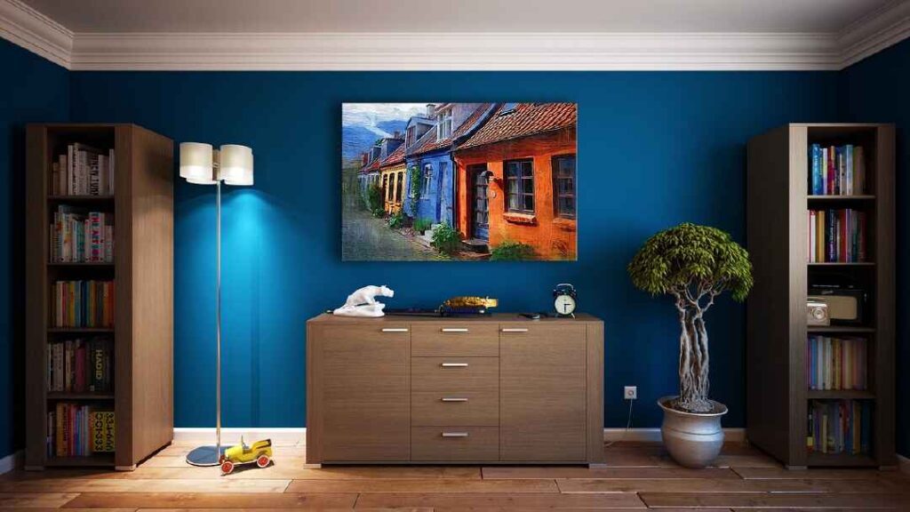 colorful framed wall painting for living room